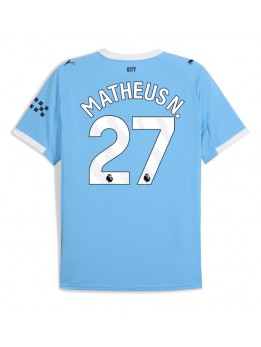 Manchester City Matheus Nunes #27 Replika Hemmakläder 2025-26 Kortärmad